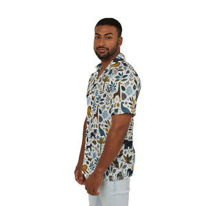 Hawaiian Camp Shirt Vibrant All-over Bold Nature Prints - Dipaliz - Shirts