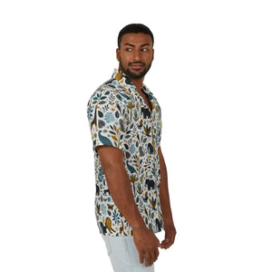 Hawaiian Camp Shirt Vibrant All-over Bold Nature Prints - Dipaliz - Shirts