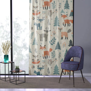 Jungle Window Curtain – Chic Animal Print - Dipaliz - Curtains