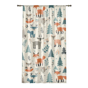 Jungle Window Curtain – Chic Animal Print - Dipaliz - Curtains