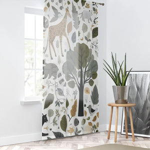 Chic Animal Window Curtains - 50x84 Polyester - Dipaliz
