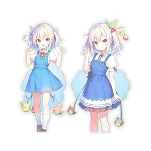 Kiss Cut Stickers Anime Style Girls with Birds - Dipaliz - Decorative