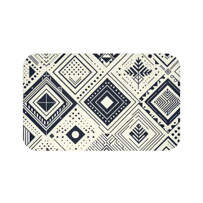 Elevate your Bathroom Style with a Geometric Bath Mat - Home Decor