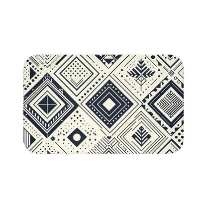 Elevate your Bathroom Style with a Geometric Bath Mat - Home Decor