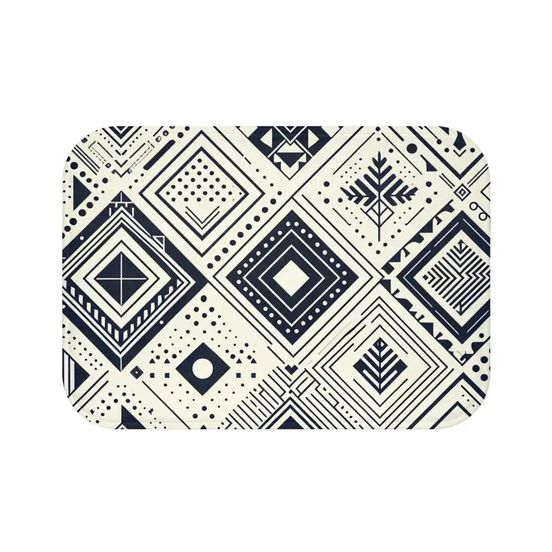 Elevate your Bathroom Style with a Geometric Bath Mat - Home Decor