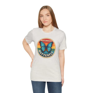 Antisocial Butterfly Graphic Tee Premium Jersey Unisex - Dipaliz - T-shirts