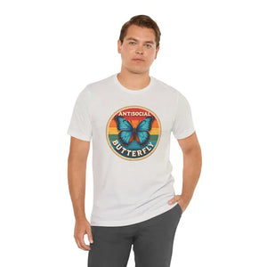 Antisocial Butterfly Graphic Tee Premium Jersey Unisex - Dipaliz - T-shirts