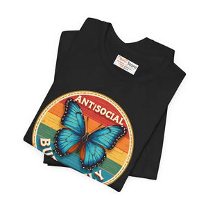 Antisocial Butterfly Graphic Tee Premium Jersey Unisex - Dipaliz - T-shirts
