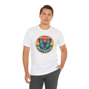 Antisocial Butterfly Graphic Tee Premium Jersey Unisex - Dipaliz - T-shirts