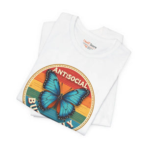 Unisex Butterfly Graphic Tee - Premium Jersey Fabric - Dipaliz - T-shirts
