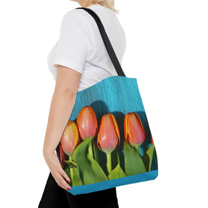 Tulips Tote Bag – Durable Polyester Carryall - Dipaliz - Bags
