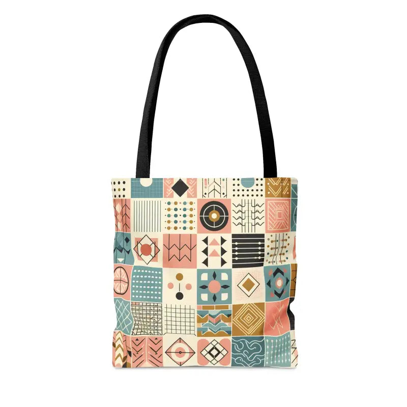 Dazzle with a Pastel Geometric Pattern Aop Tote Bag - Bags