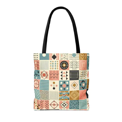 Dazzle with a Pastel Geometric Pattern Aop Tote Bag - Bags