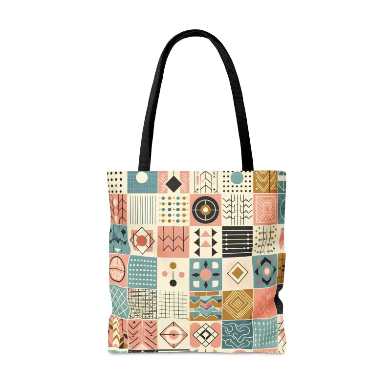 Dazzle with a Pastel Geometric Pattern Aop Tote Bag - Bags