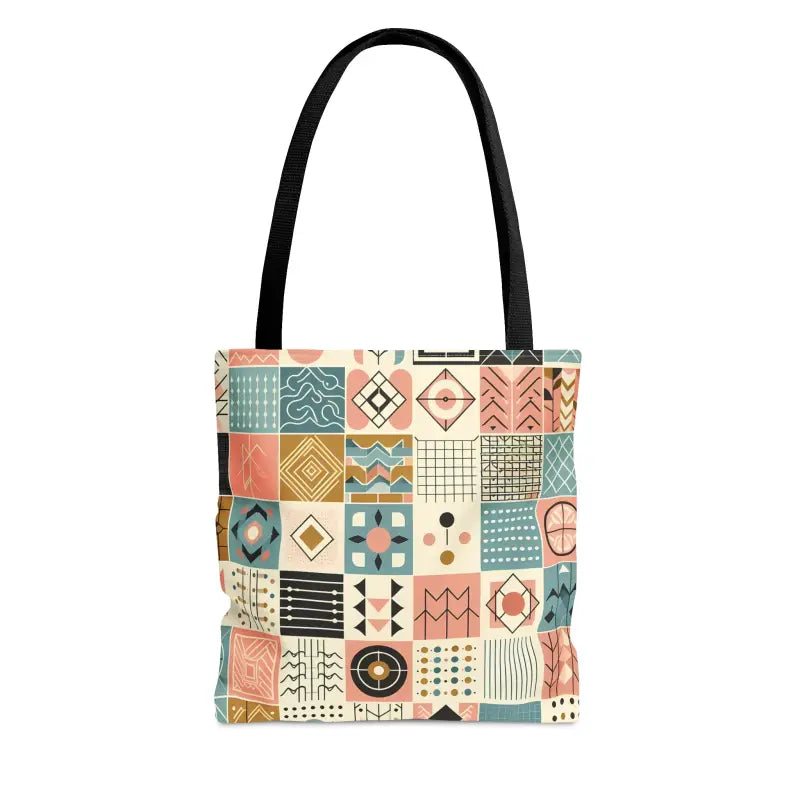 Dazzle with a Pastel Geometric Pattern Aop Tote Bag - Bags