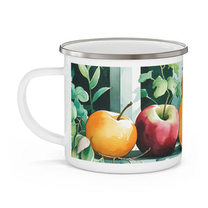 Rugged Enamel Camping Mug - Oranges Design 12oz - Dipaliz - Mugs