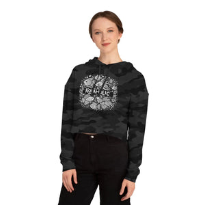 Aqua Holic Cropped Hoodie - Beach Vibes Fleece - Dipaliz - Hoodies - Xs