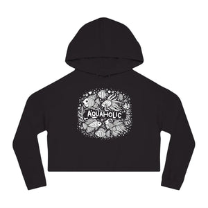 Aqua Holic Cropped Hoodie - Beach Vibes Fleece - Dipaliz - Hoodies - Xs