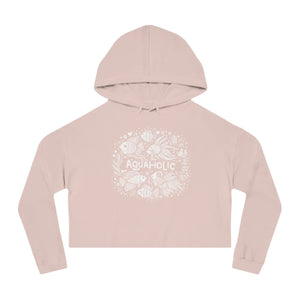 Aqua Holic Cropped Hoodie - Beach Vibes Fleece - Dipaliz - Hoodies - Xs
