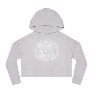 Aqua Holic Cropped Hoodie - Beach Vibes Fleece - Dipaliz - Hoodies - Xs