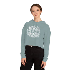 Aqua Holic Cropped Hoodie - Beach Vibes Fleece - Dipaliz - Hoodies - Xs