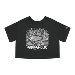 Aquaholic Cropped T-shirt - Sea Inspired Style - Dipaliz