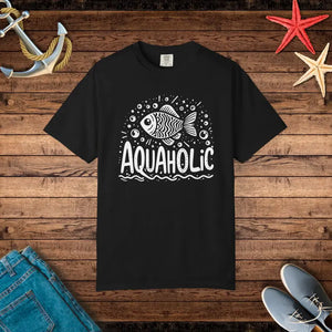 Aquaholic Fish Unisex Tee - Bold Water Lovers Style - Dipaliz - Black / s - T-shirts
