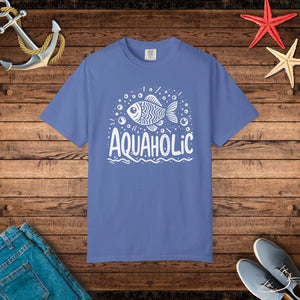 Aquaholic Fish Unisex Tee - Bold Water Lovers Style - Dipaliz - Mystic Blue / s - T-shirt