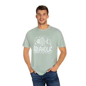 Aquaholic Fish Unisex Tee - Bold Water Lovers Style - Dipaliz - T-shirts
