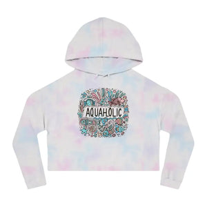 Cropped Hooded Sweatshirt - Beach Vibe Pastel Style - Dipaliz - Hoodies