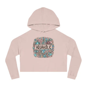 Cropped Hooded Sweatshirt - Beach Vibe Pastel Style - Dipaliz - Blush / Xs - Hoodies