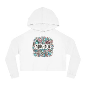 Cropped Hooded Sweatshirt - Beach Vibe Pastel Style - Dipaliz - White / Xs - Hoodies