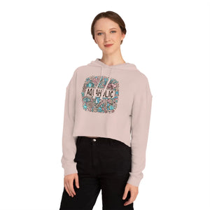 Pastel Beach Vibe Cropped Hooded Sweatshirt - Dipaliz - Hoodies - Xs