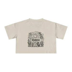 Women’s Crop Tee Bold Beach Vibes Summer Style - Dipaliz - Bone / Xs - Tops