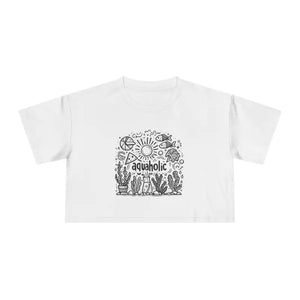 Women’s Crop Tee Bold Beach Vibes Summer Style - Dipaliz - Tops