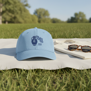 Aquarius hat styled for a picnic
