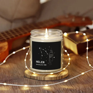 Personalized Coconut Apricot Wax Candle - Celestial Energy - Dipaliz - Home Decor