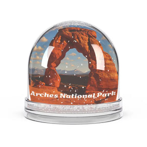 Arches National Park Snow Globe - Starlit Winter Wonderland - Dipaliz - 3.5’’ × 3.4’’ - Globes