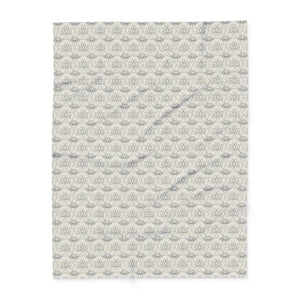 Home Decor - Arctic Fleece Blanket - Cozy Lotus Pattern Winter Throw - Dipaliz