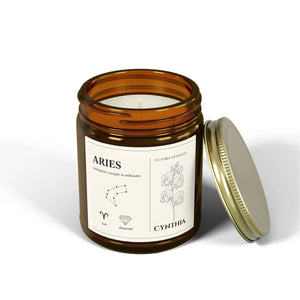 Custom Aries Candle – Coconut Apricot Wax - Dipaliz - Candles