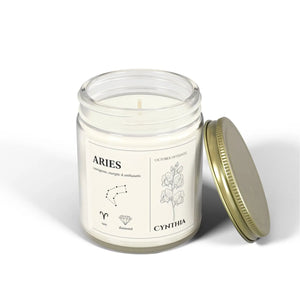 Custom Aries Candle – Coconut Apricot Wax - Dipaliz - Candles