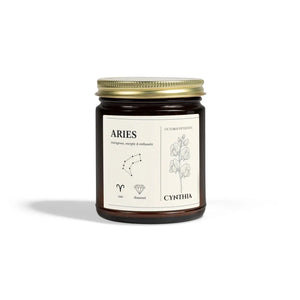Custom Aries Candle – Coconut Apricot Wax - Dipaliz - Candles