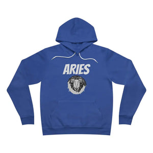 Aries Zodiac Sign Sponge Fleece Pullover - Dipaliz Women’s Fashion - True Royal / Xs - Hoodies
