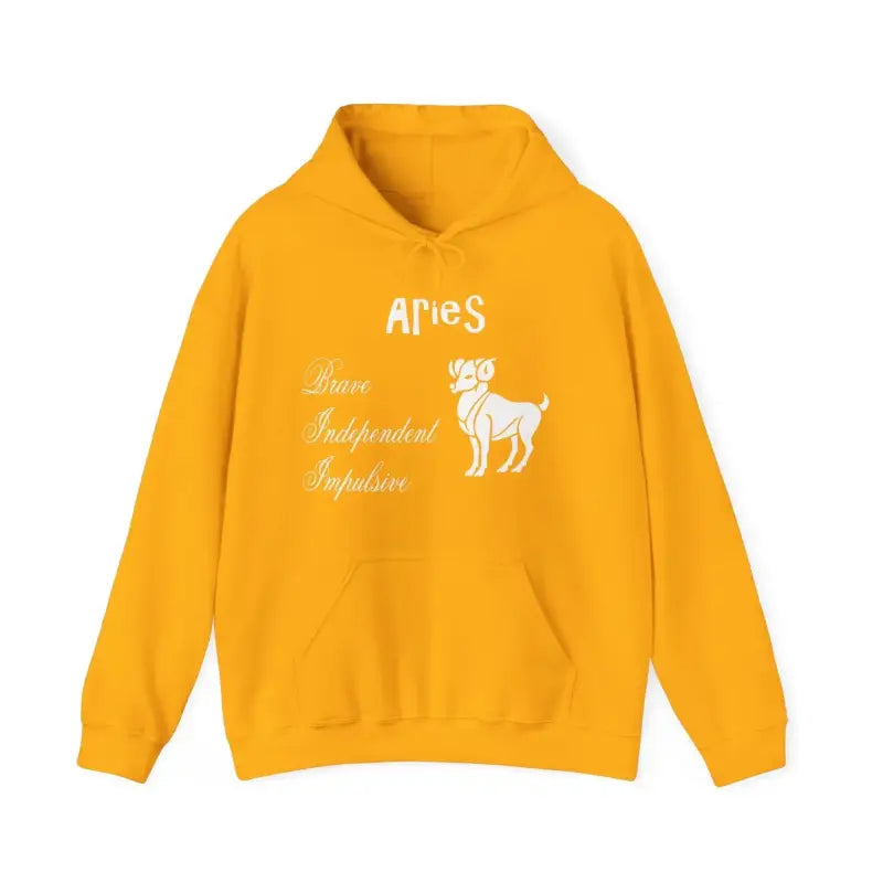 Aries Zodiac Hooded Sweatshirt: Ultimate Cozy Style! - Hoodie