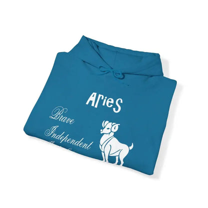 Aries Zodiac Hooded Sweatshirt: Ultimate Cozy Style! - Hoodie