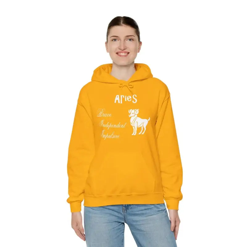 Aries Zodiac Hooded Sweatshirt: Ultimate Cozy Style! - Hoodie