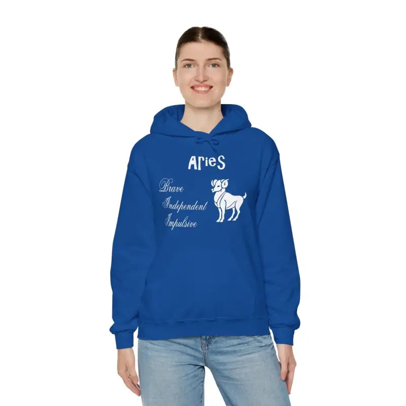 Aries Zodiac Hooded Sweatshirt: Ultimate Cozy Style! - Hoodie