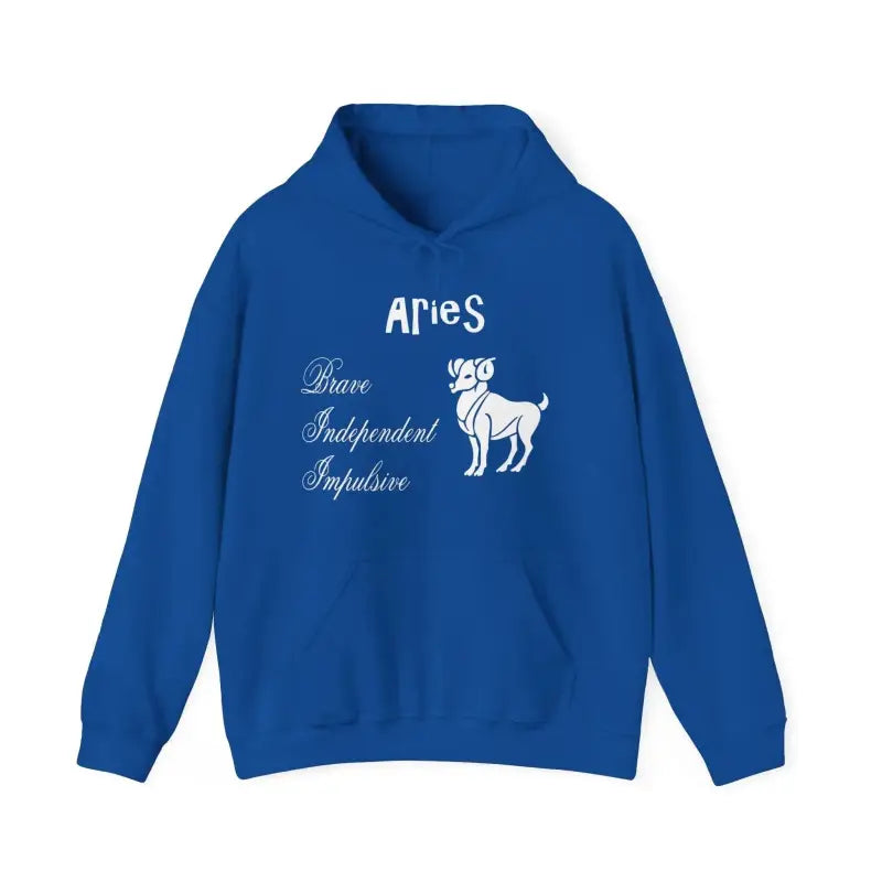 Aries Zodiac Hooded Sweatshirt: Ultimate Cozy Style! - Hoodie