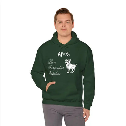 Aries Zodiac Hooded Sweatshirt: Ultimate Cozy Style! - Hoodie