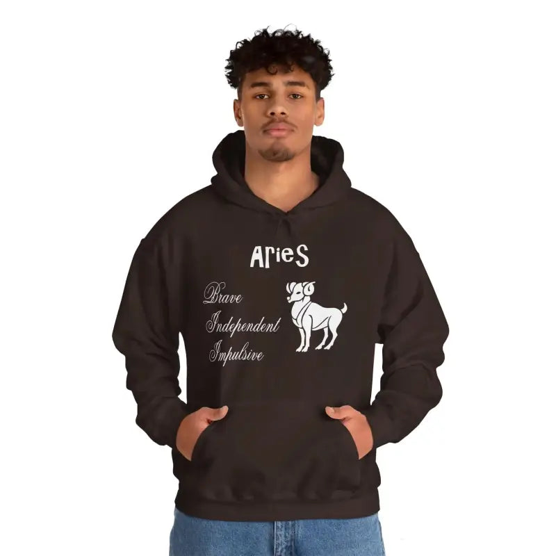 Aries Zodiac Hooded Sweatshirt: Ultimate Cozy Style! - Hoodie